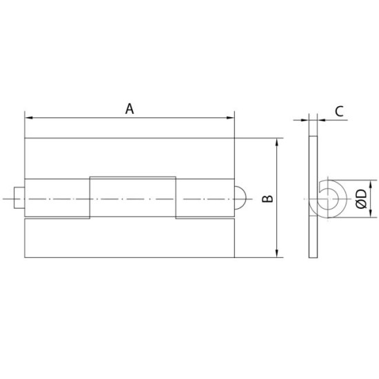 gate hinge butt hinge