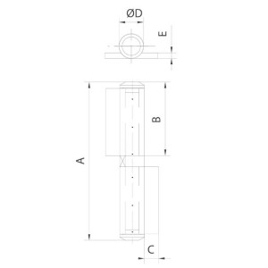 gate hinges flag hinge bearing