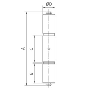 gate hinges three bodies hinge