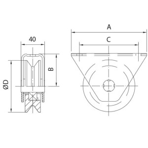 nylon wheels box v