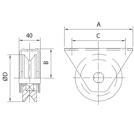 nylon wheels box v