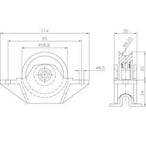 pvc gates gate wheel