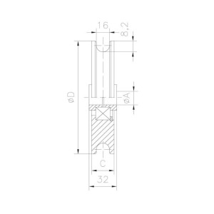 U16 gate wheels