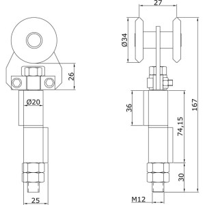 Curved Doors Simple Middle Trolley U40