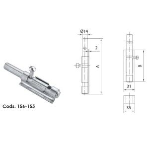 Door Bolt Short