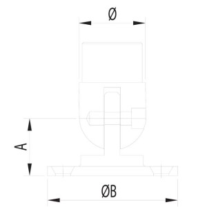 elbow screw stainless steel handrial