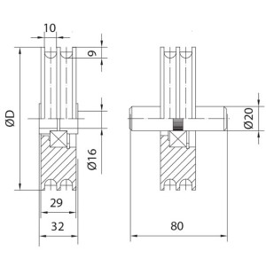 gate wheel double overhead doors