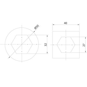 overhead door hexagonal plate