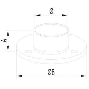 round base stainless steel handrail