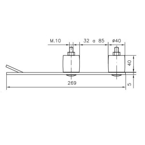 sliding door guide fit bottom