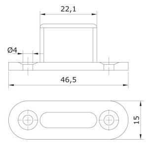 sliding door plastic guide
