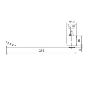 sliding door simple guide bottom fitT