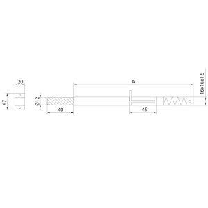 Squared Barrel Bolt