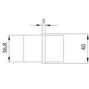 stainless steel balustrade squared conector