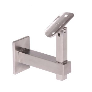 Stainless Steel Banister Squared Wall Support