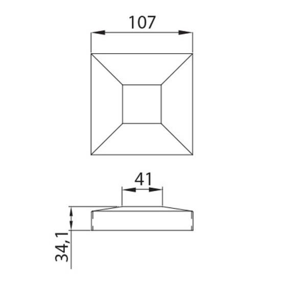 stainless steel handrails squared base cover