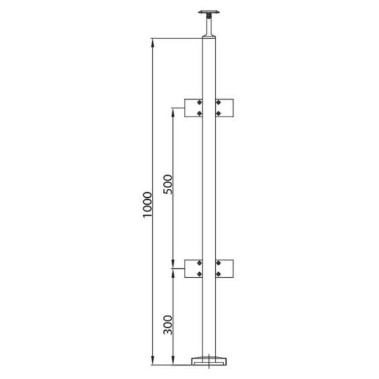 stainless steel posts glass balustrade