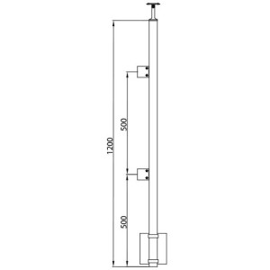 stainless steel posts glass clamps (1)