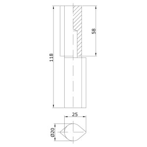 Gate Hinge Drop Profile Hinge