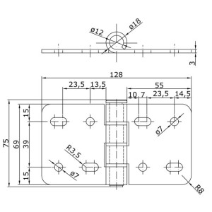 Gate Hinges Folding Sliding Doors