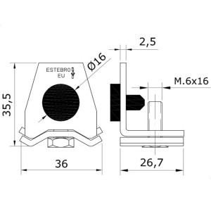 Gate Stops U40 Sliding Door