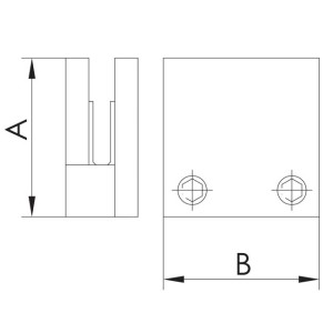 glass clamps squared flat