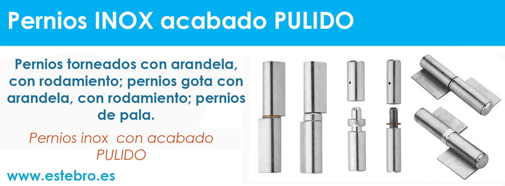 pernios para soldar inox pulidos