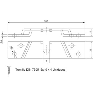 Sliding Gate Set Adaptor Wood