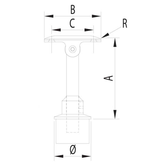 stainless stee handrail system angle adjustable supports