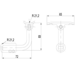 stainless steel banisters adjustable tube supports