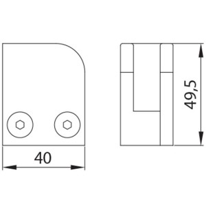 stainless steel glass clamp corner right (1)