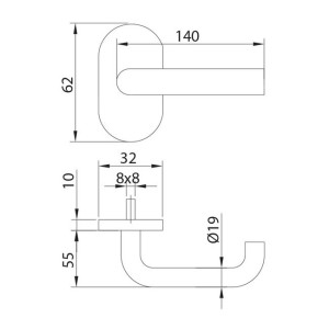 stainless steel handle