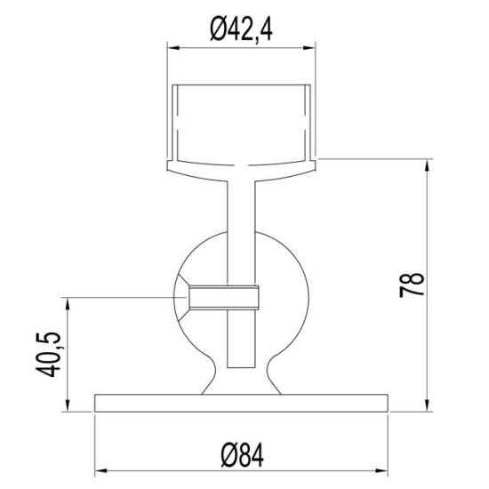 stainless steel handrail ball tube supports