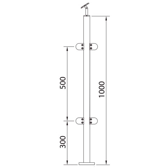 stainless steel posts glass balustrade 4