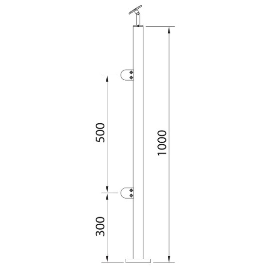 stainless steel posts glass clamps (2)