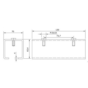 Stainless Steel Sliding Gate Truck Joint U60