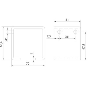 Abrazadera Rail U 60 Soldar