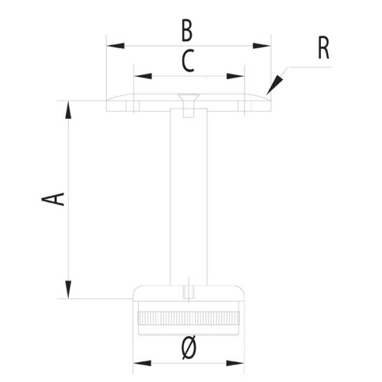 support 3 pieces stainless steel handrail