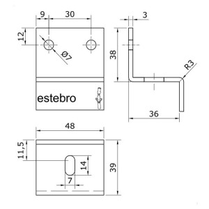 support sliding door tracks u30