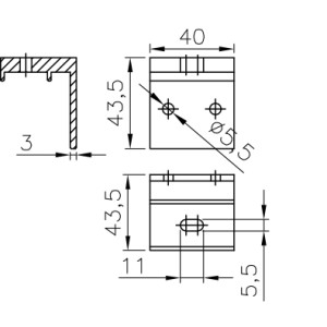 Rail Bracket For Sliding Gate