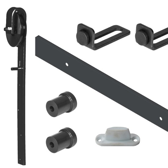 Sliding Barn Door Kit Black (1)